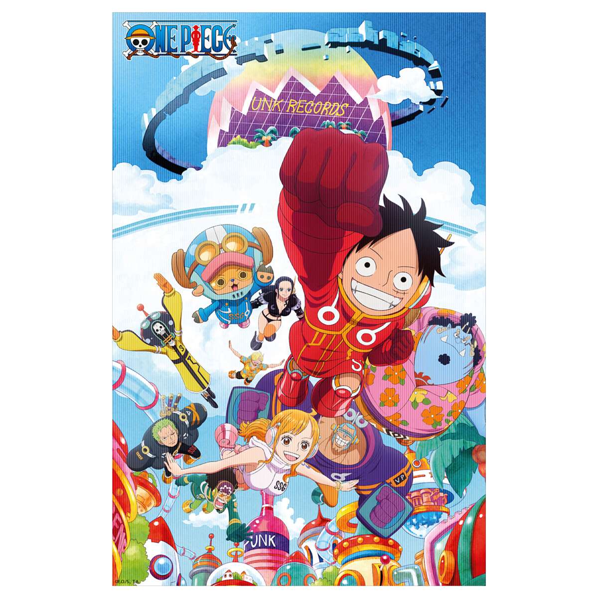 ONE PIECE PUNK RECORDS 3D POSTER