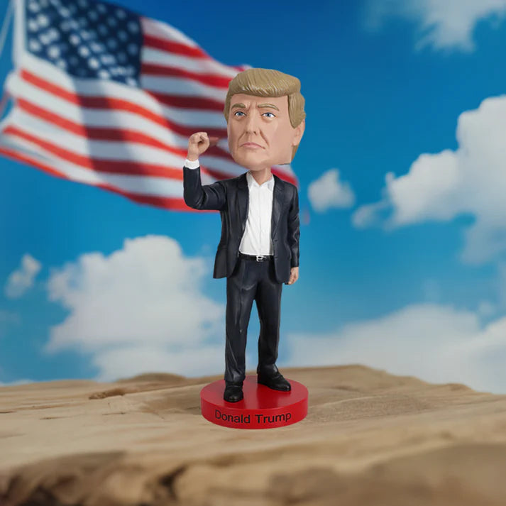 Donald Trump Fight! Bobblehead - Kvalitativ Samlarfigur med Rörelsehöjd