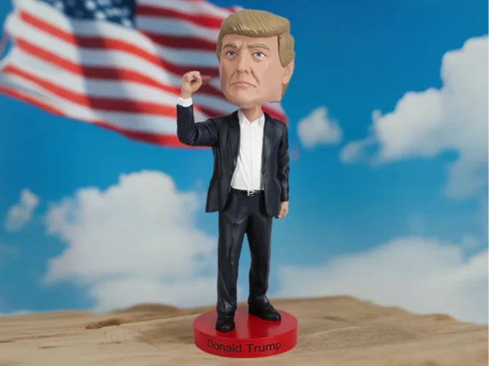 Donald Trump Fight! Bobblehead - Kvalitativ Samlarfigur med Rörelsehöjd