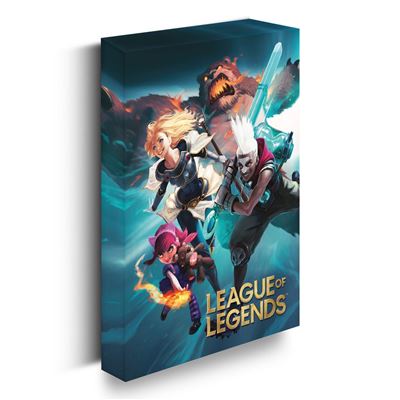 League Of Legends Fight For Glory Ljus Canvas