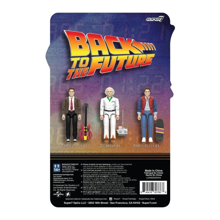 Tillbaka till framtiden Våg 1 Doc Brown '85 ReAction+ Figur