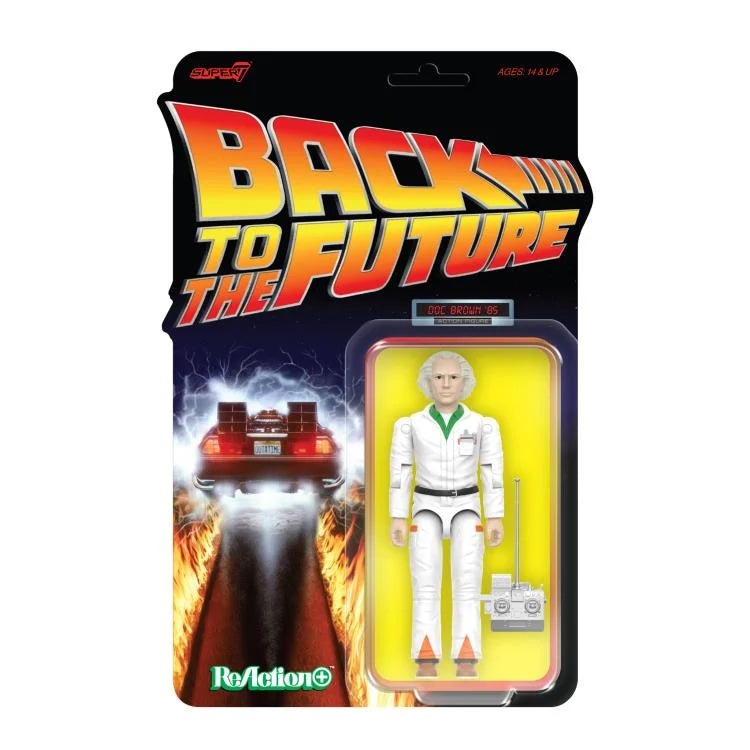 Tillbaka till framtiden Våg 1 Doc Brown '85 ReAction+ Figur