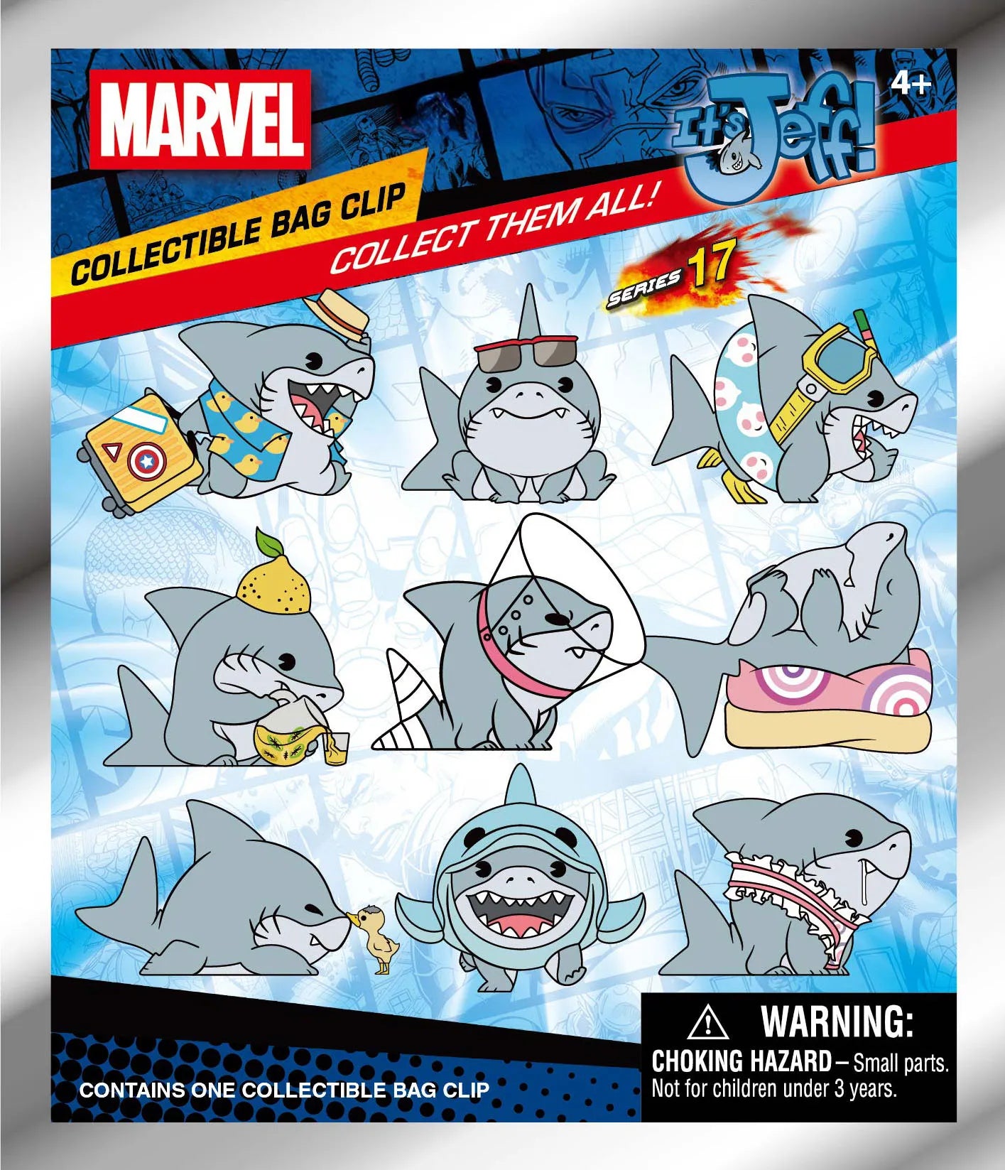 Marvel Rivals Jeff The Land Shark Bag Clip Blind Box Display (24)