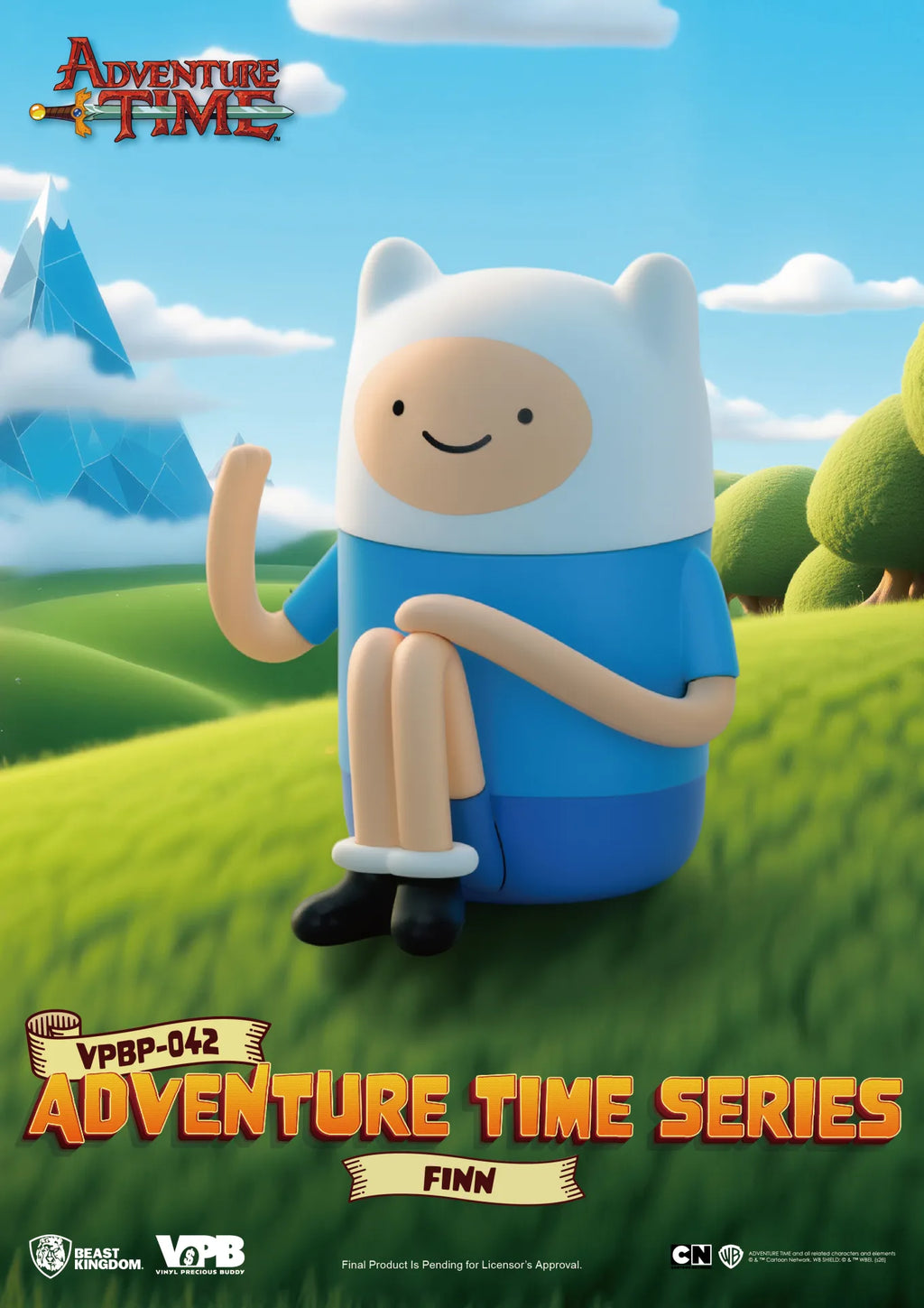 Adventure Time Finn Palmstorlek Bankfigur