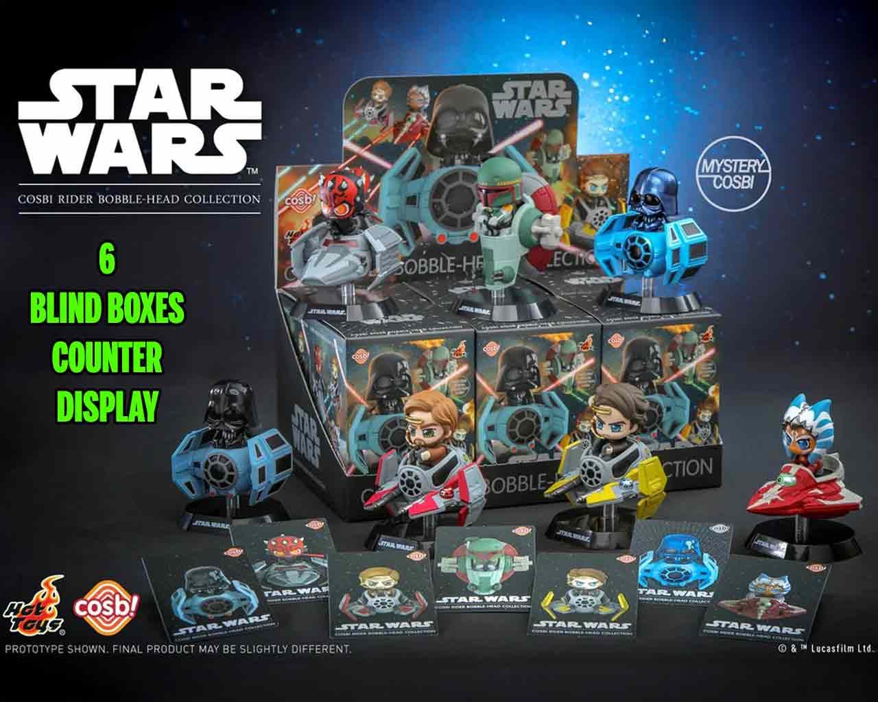 Star Wars - Cosbi Rider Collection Series 1 - Blind Box - Display (6)