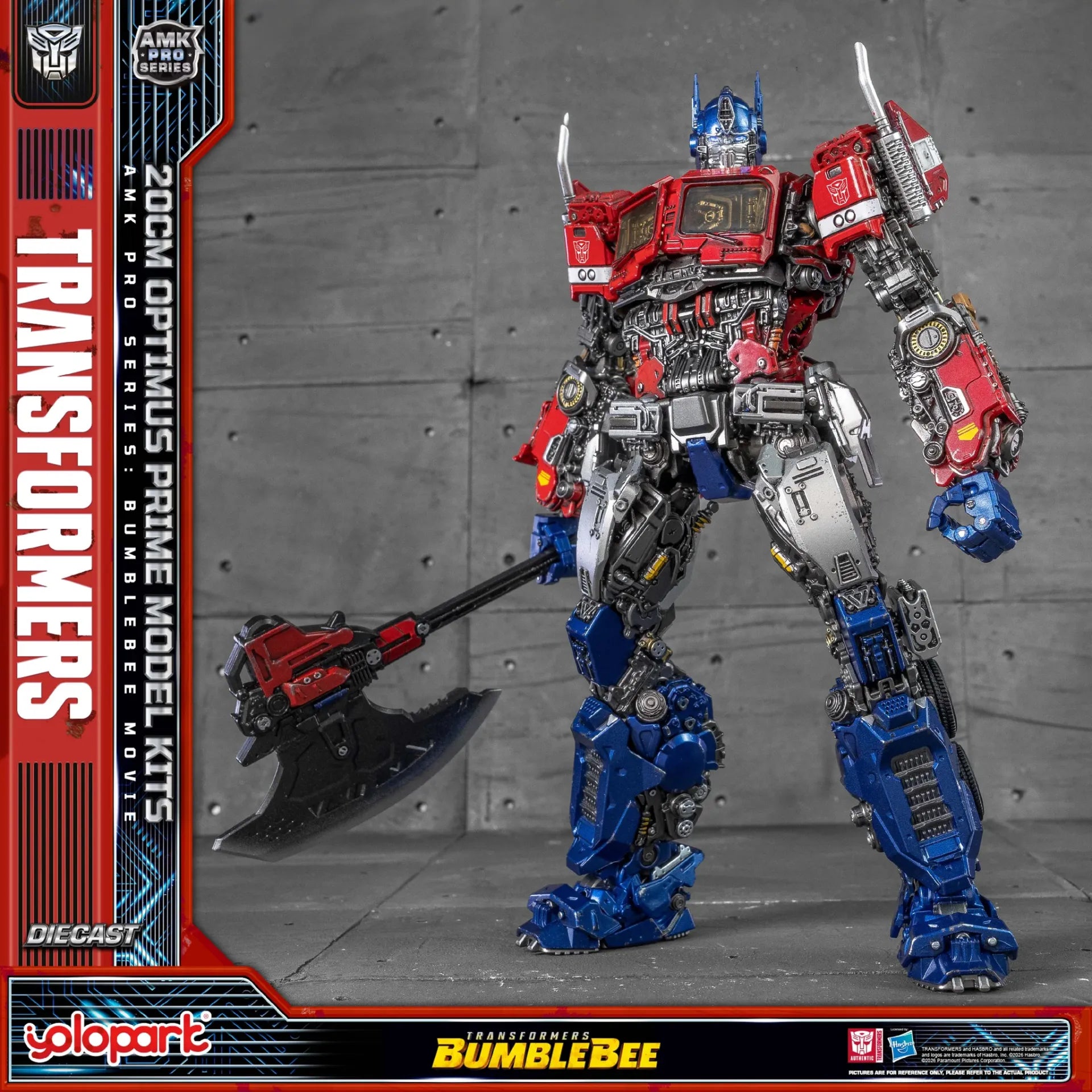 Transformers Bumblebee-filmen Optimus Prime Jordläge AMK PRO Byggsats Modell