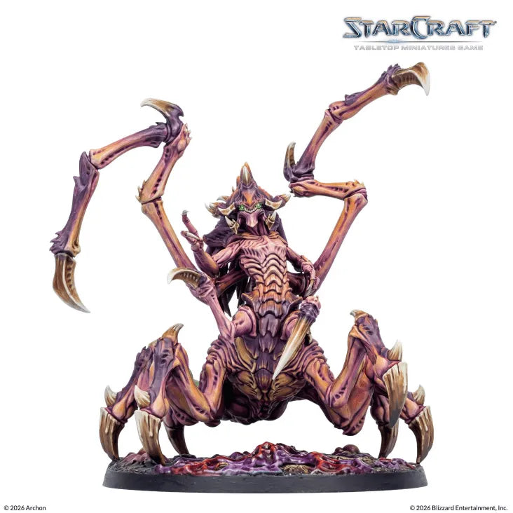 Starcraft Queen Box – Miniatyrset med Queen-enhet, bas, kort och monteringsmanual