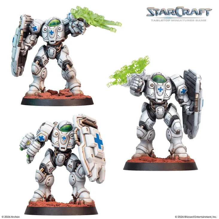 Starcraft Medic Box – Professionell Medicinbox med 3 Miniatyrer, Kort och Monteringsmanual