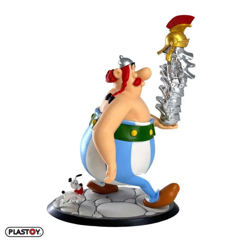 Asterix Obelix Stapel av Hjälmar och Hundratix Figur