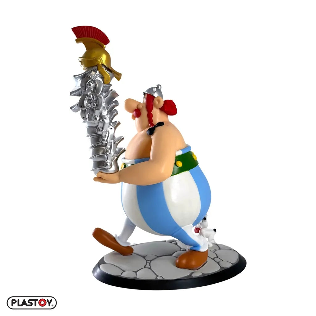 Asterix Obelix Stapel av Hjälmar och Hundratix Figur