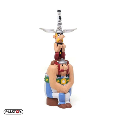 Asterix Obelix Dogmatix Totem - Samlarfigur från Plastoy baserad på René Goscinny och Albert Uderzos berömda serier