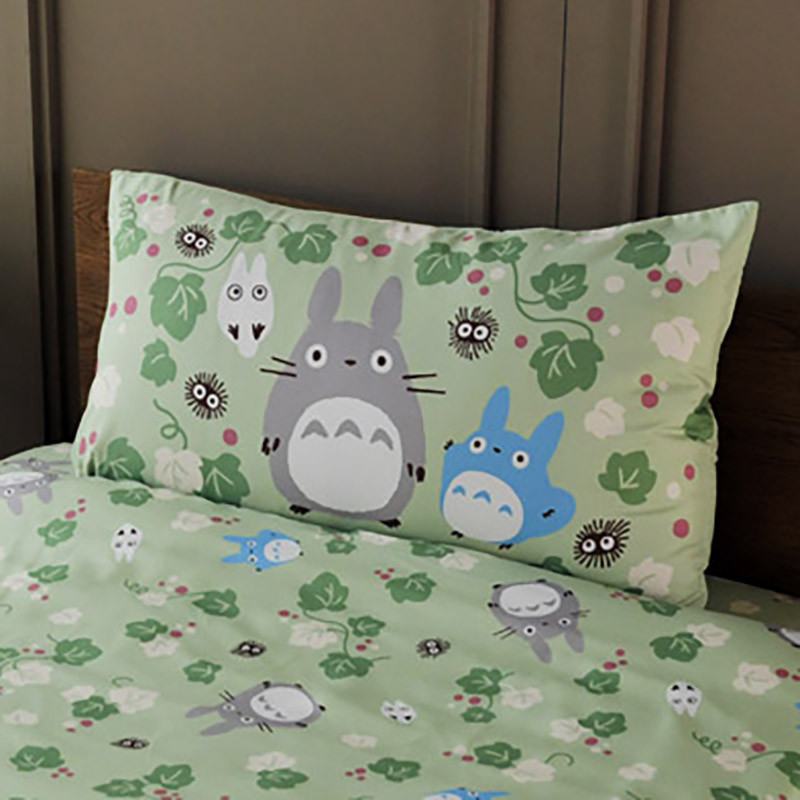 Min Granne Totoro Grönt Löv Natsu Kuddfodral