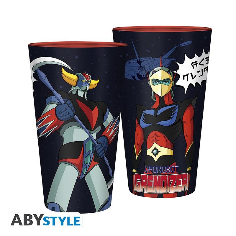 Ufo Robot Grendizer & Duke Fleed Stort Glas