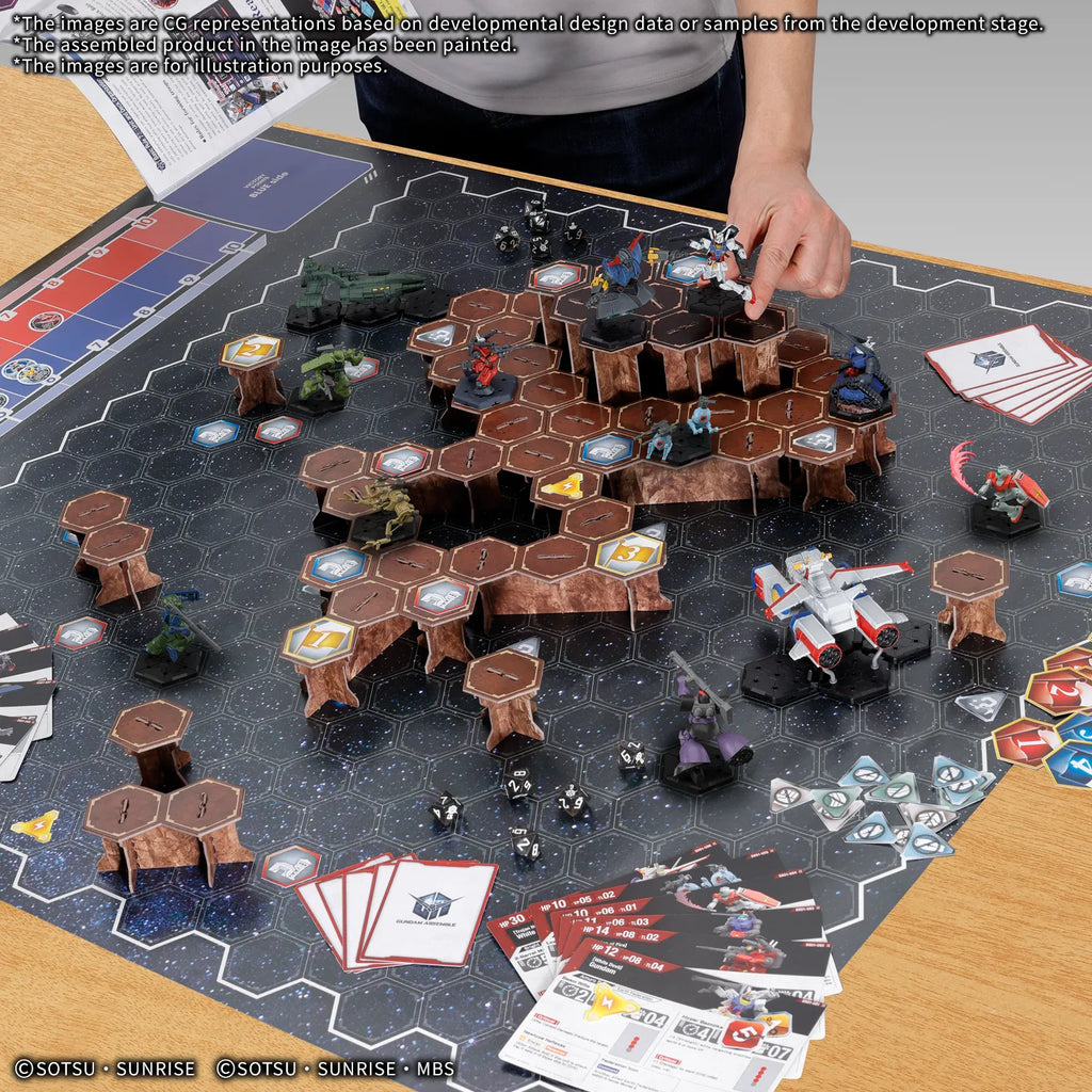 Gundam Montera Deluxe Set 01 – Miniatyrstridsspel med 50 mm Gunpla-figurer