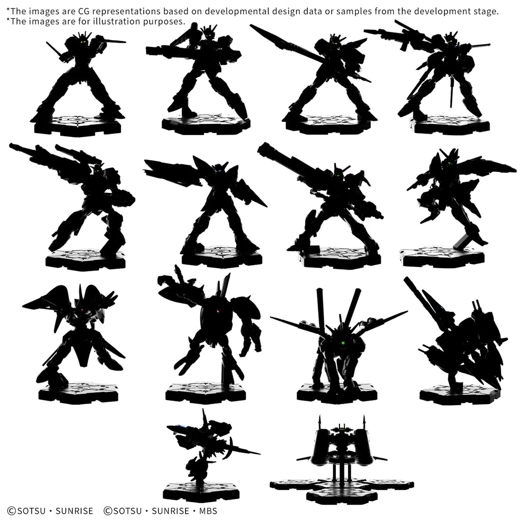 Gundam Montera Deluxe Set 02 - Miniatyrstridsspel med ca 50mm Gunpla För Dynamiska Bordsspel