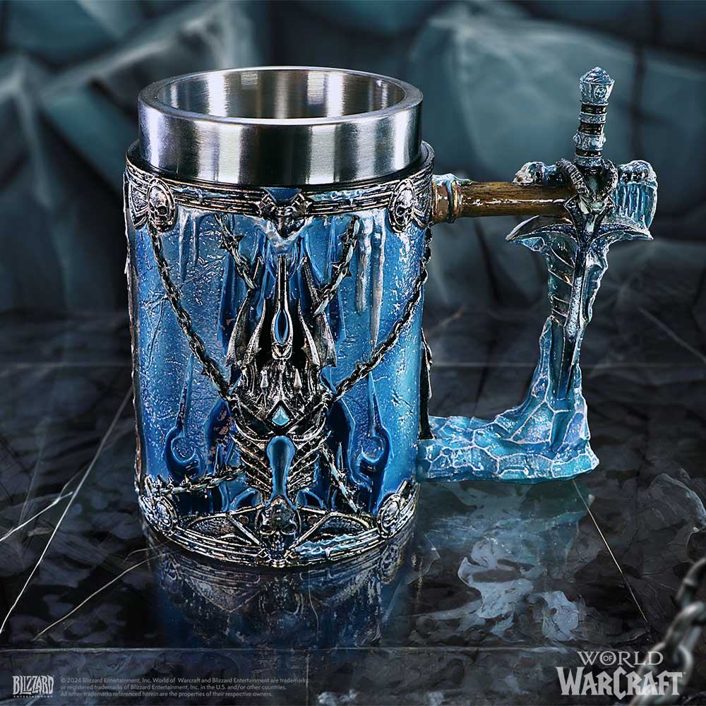 World Of Warcraft The Lich King Tankard - Officiellt Licensierad Ölpokal med Avtagbar Rostfri Insats