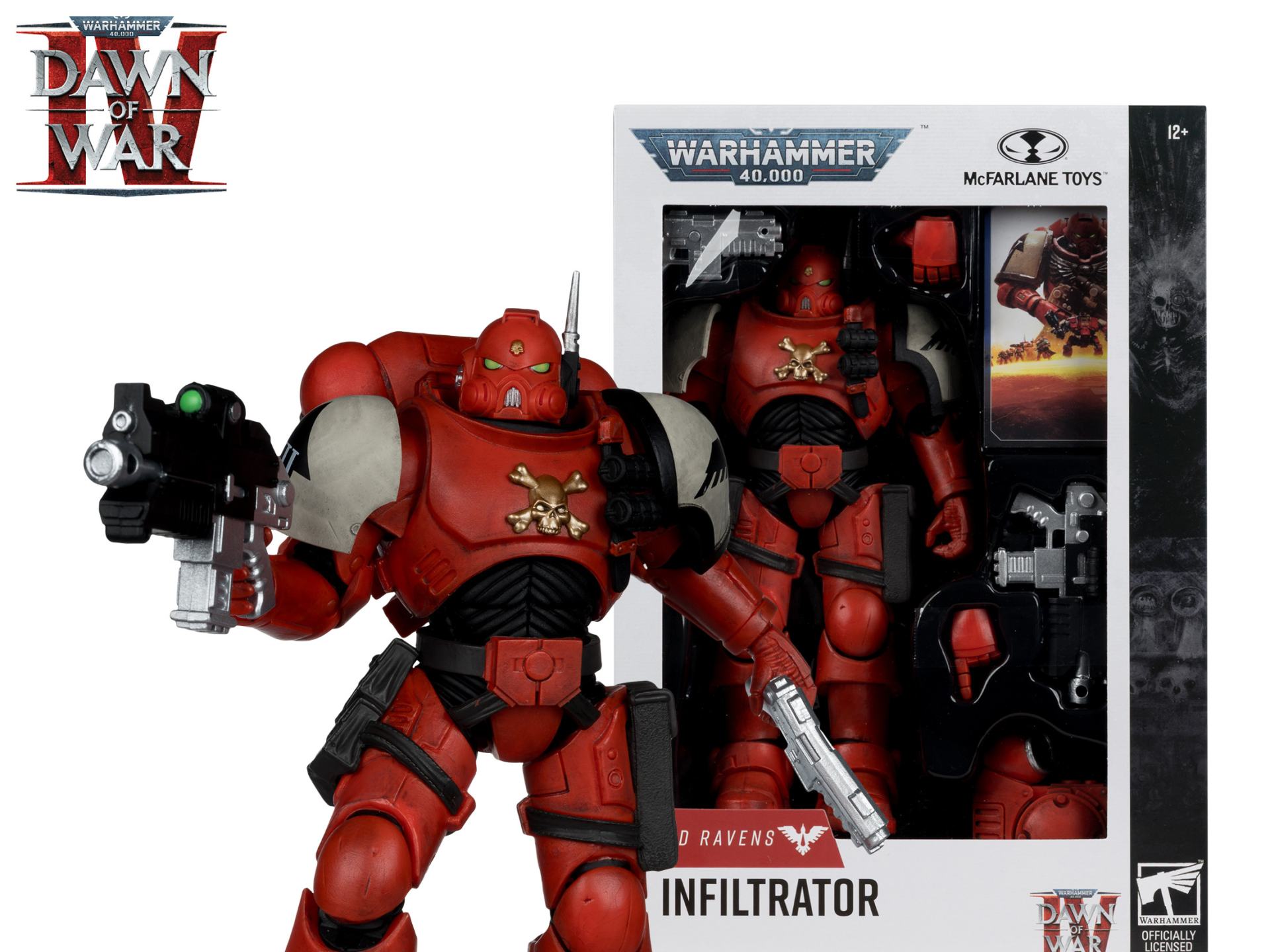 Warhammer 40000 7-tum Wv12 Blood Ravens Sergeant Infiltrator (Dawn of War 4) Actionfigur