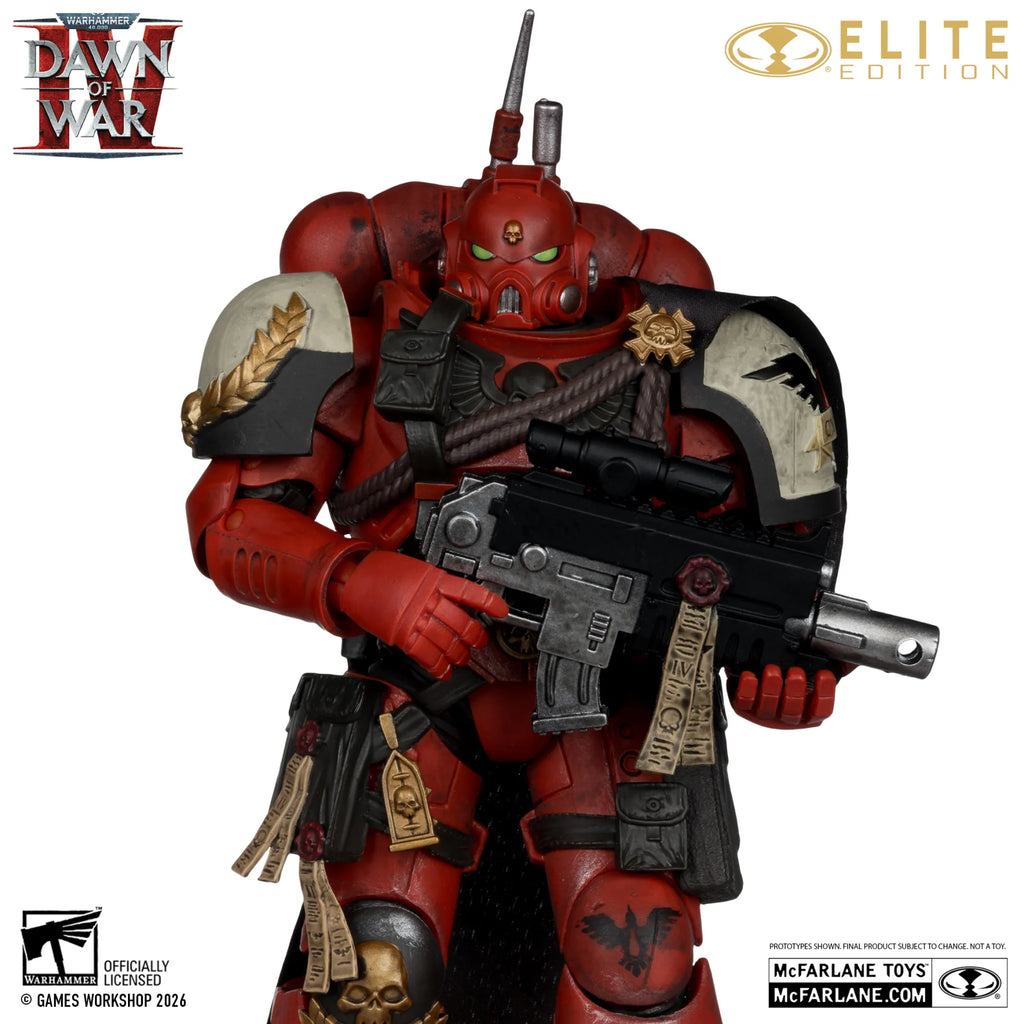 Mcfarlane Elite 7-tums Warhammer 40000 Dawn of War 4 Kapten Cyrus i Phobos Rustning Actionfigur