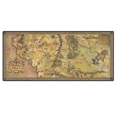 Skrivbordsmatta Karta över Midgård från Sagan om Ringen