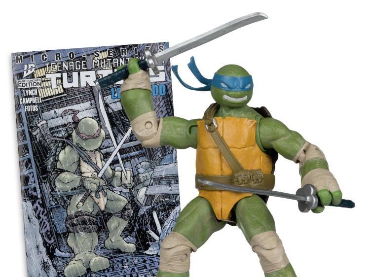 Teenage Mutant Ninja Turtles 5-tums Figur med Serietidning WV1 Leonardo