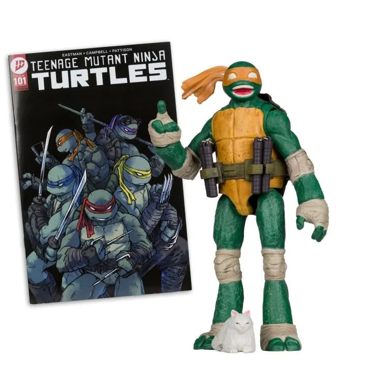Teenage Mutant Ninja Turtles 5-tums figur med serietidning WV2 Michelangelo