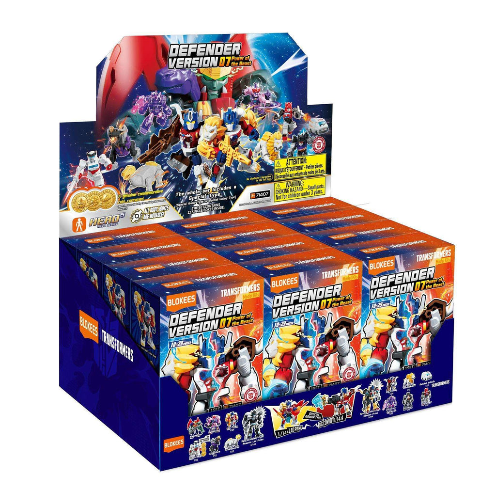 TRANSFORMERS POWER OF THE BEAST DEFENDER VERSION 07 MODEL KIT BLIND BOX DISPLAY (12) - bild 1