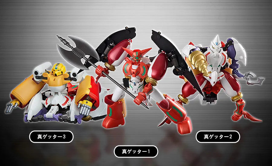 Shin Getter Robot Armageddon Dynamiskt Förändringsset med Mini-figurer
