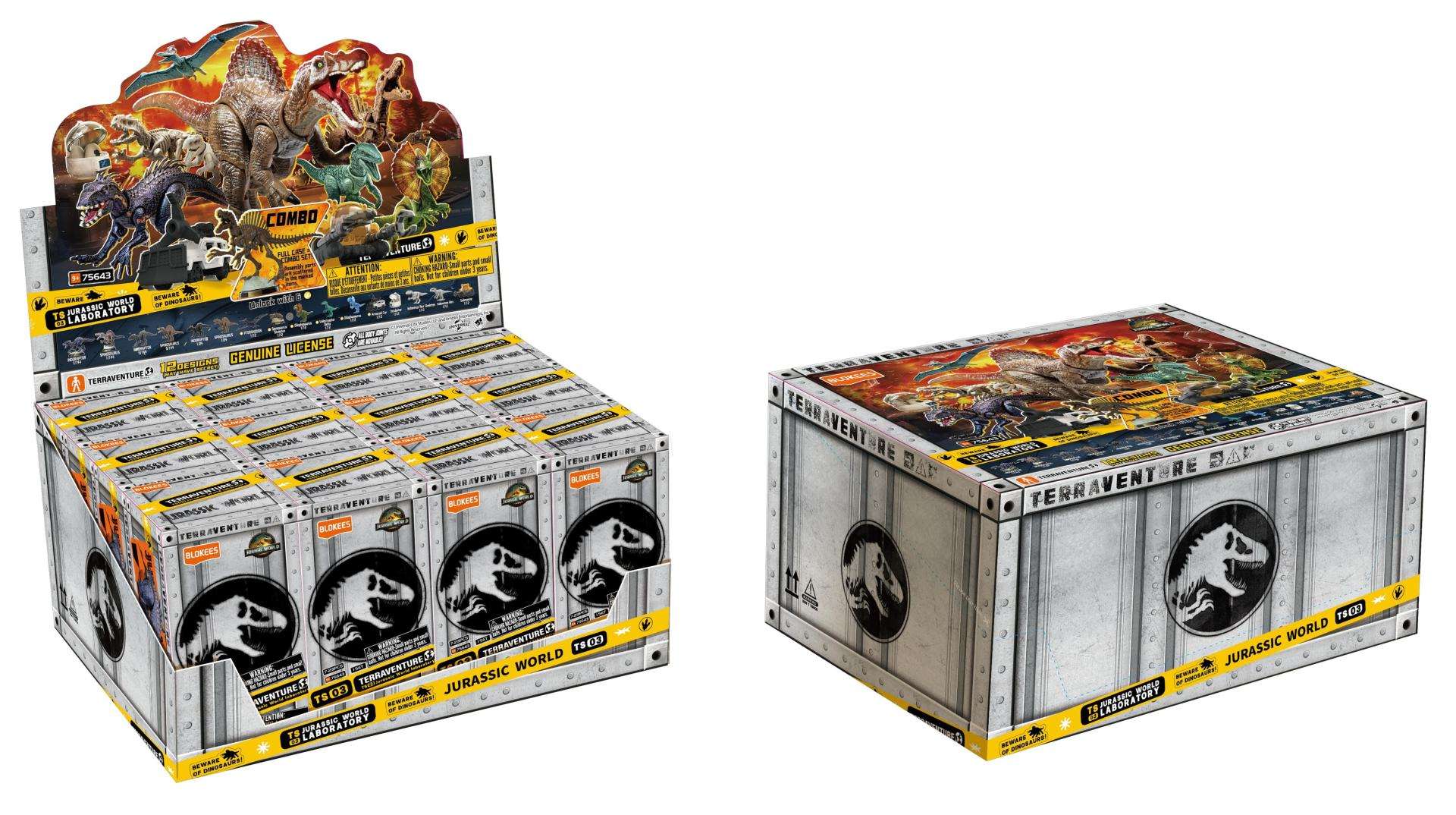 JURASSIC WORLD TERRAVENTURE TS03 MODEL KIT BLIND BOX SET (12)