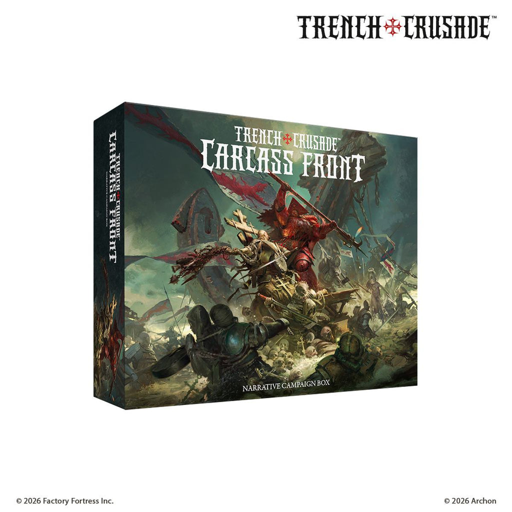 Trench Crusade Carcass Front Eng - Complete Game Set with Two Warbands and Campaign Book