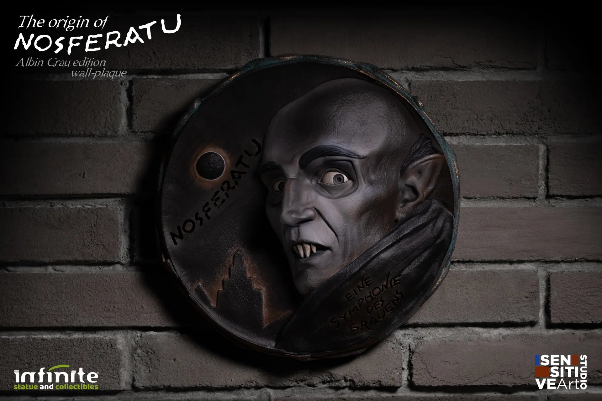 Vägghängd Plaque The Origin Of Nosferatu Albin Grau Edition