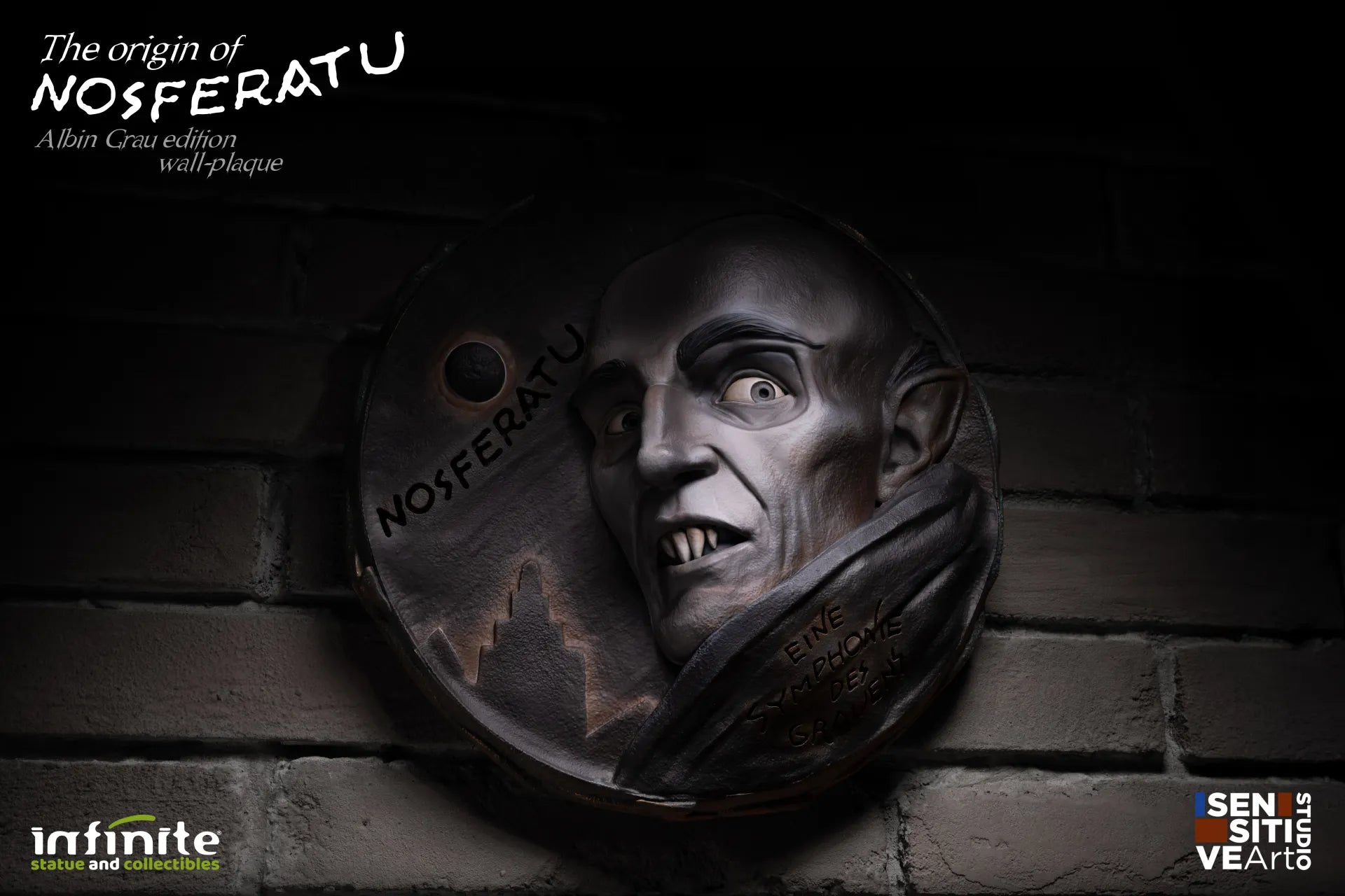 Vägghängd Plaque The Origin Of Nosferatu Albin Grau Edition