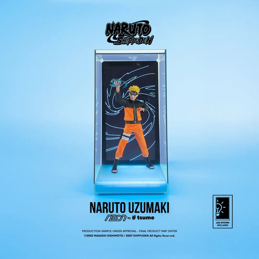 Naruto Naruto Uzumaki 1/9 Scale PVC Neon Figure with Backlit Base and Integrated Display Box
