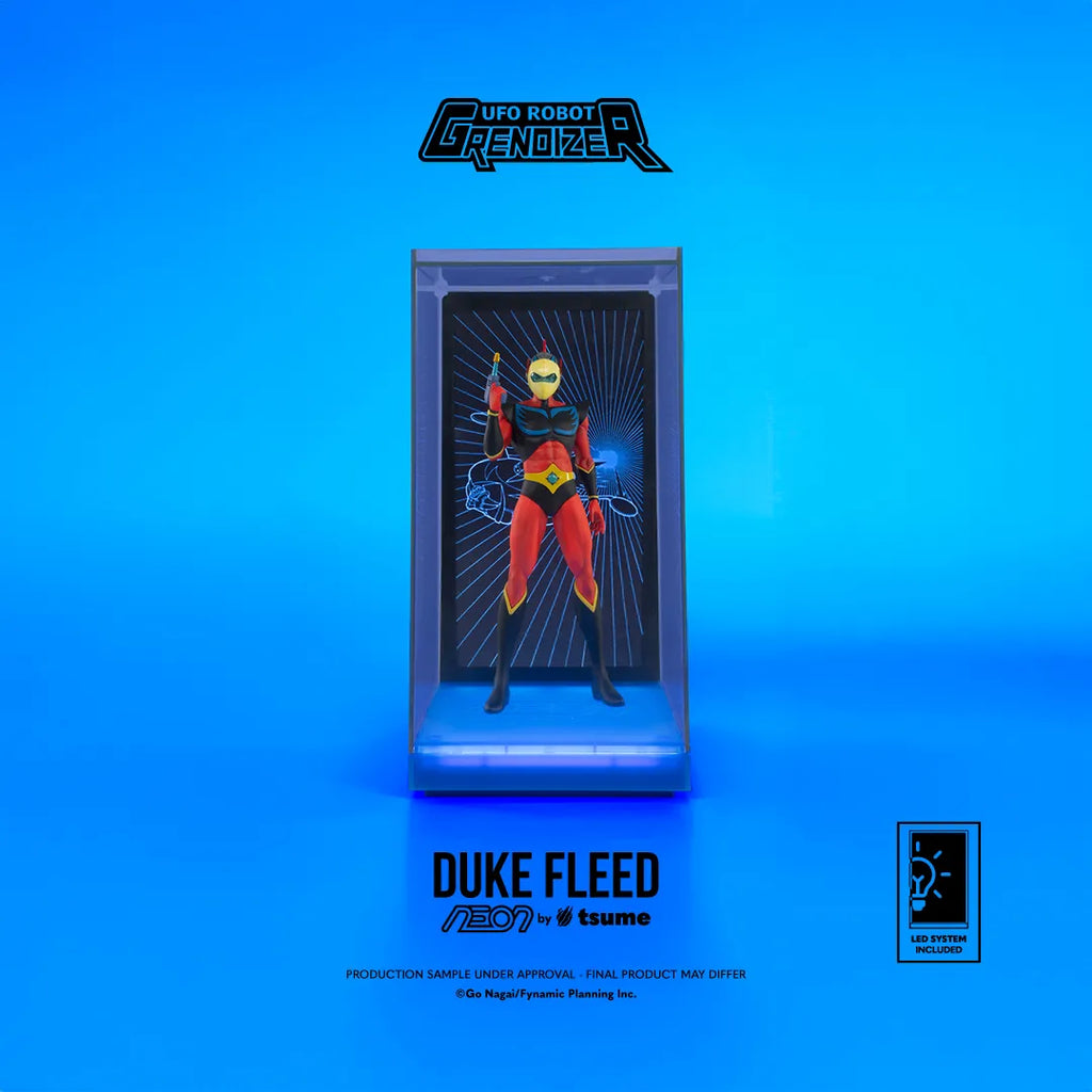 Grendizer Duke Fleed - Actarus Neonfigur i PVC i skala 1/9 med integrerad ljusbelysning och visningslåda