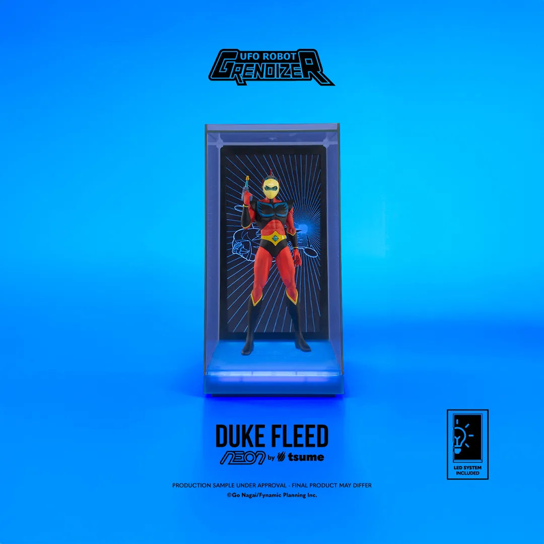 Grendizer Duke Fleed - Actarus Neonfigur i PVC i skala 1/9 med integrerad ljusbelysning och visningslåda