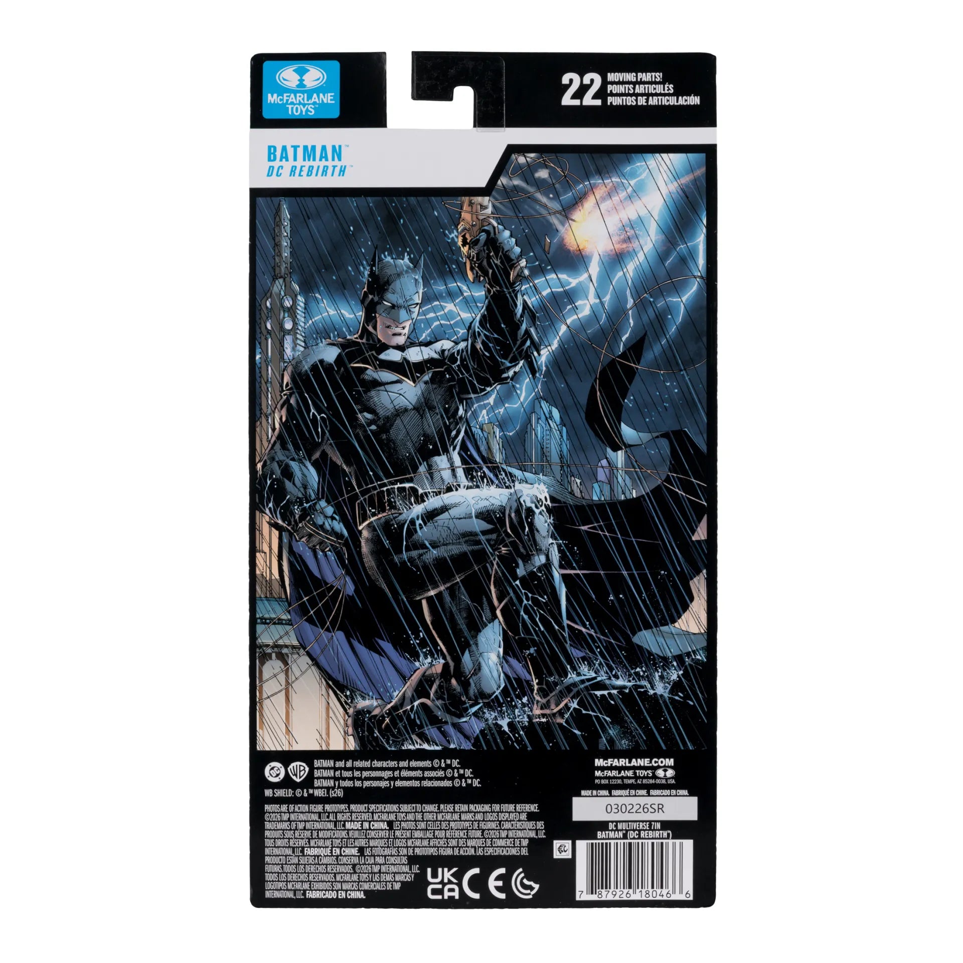 DC Multiverse 7-tums Batman Rebirth Actionfigur