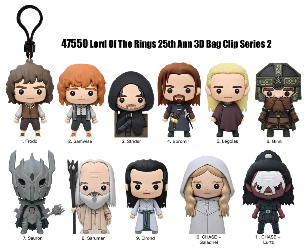 Lord Of The Rings Serie 2 Väsksclip Blindboxdisplay (24)