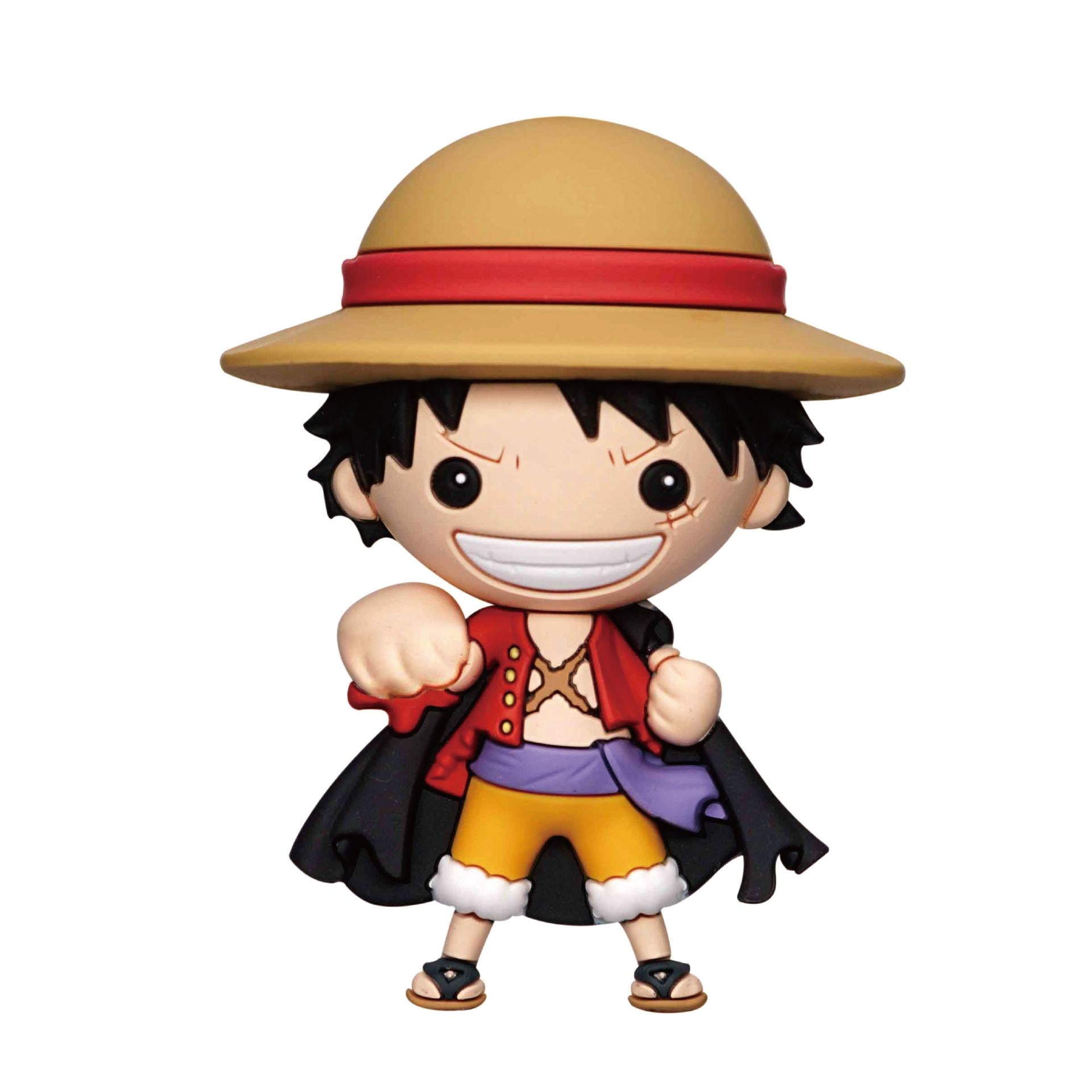 One Piece Luffy med Kappa 3D Skummagnet