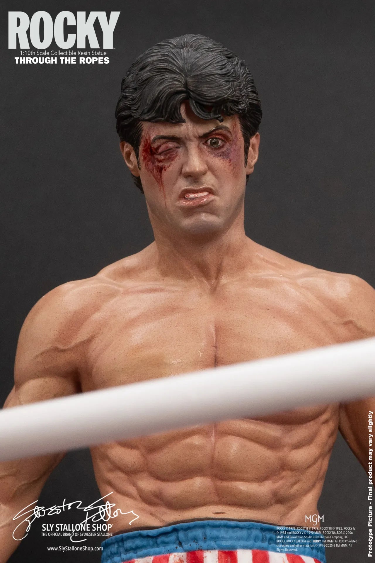 Rocky Över Drago Genom Repen 1/10 Figur