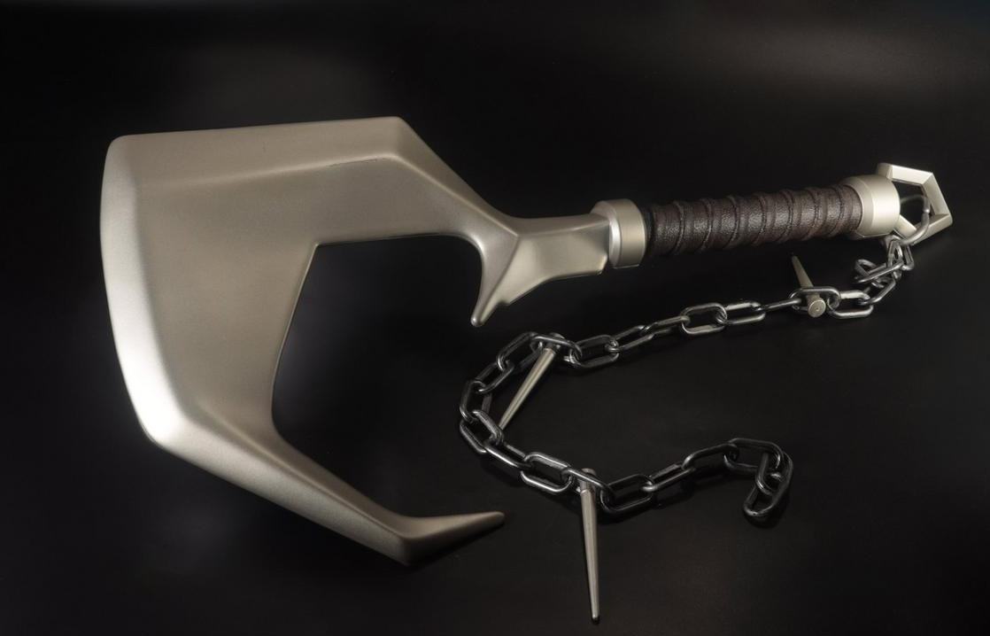 DC Direct 1:1 Reconstruction of Prop Replica Supergirl Movie Lobo Hook