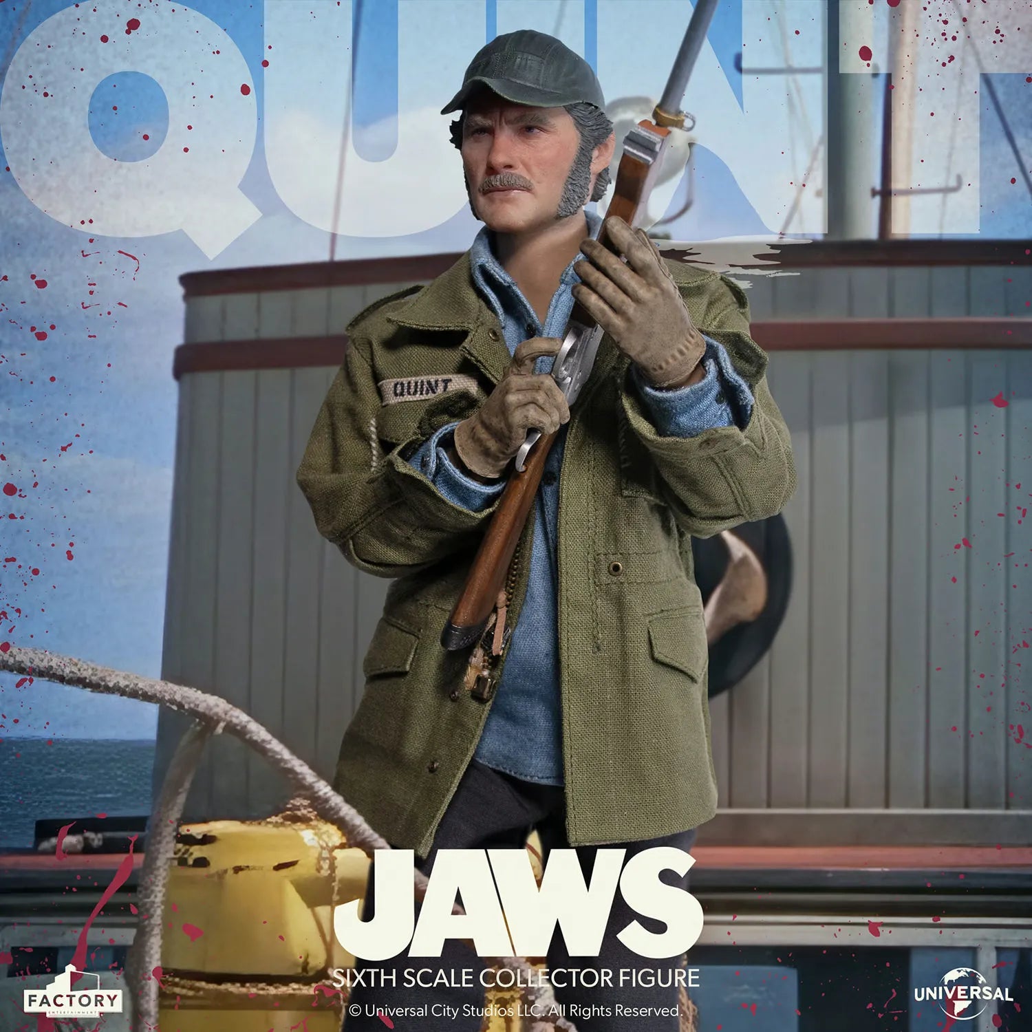 Jaws 1/6 Skala Quint Actionfigur