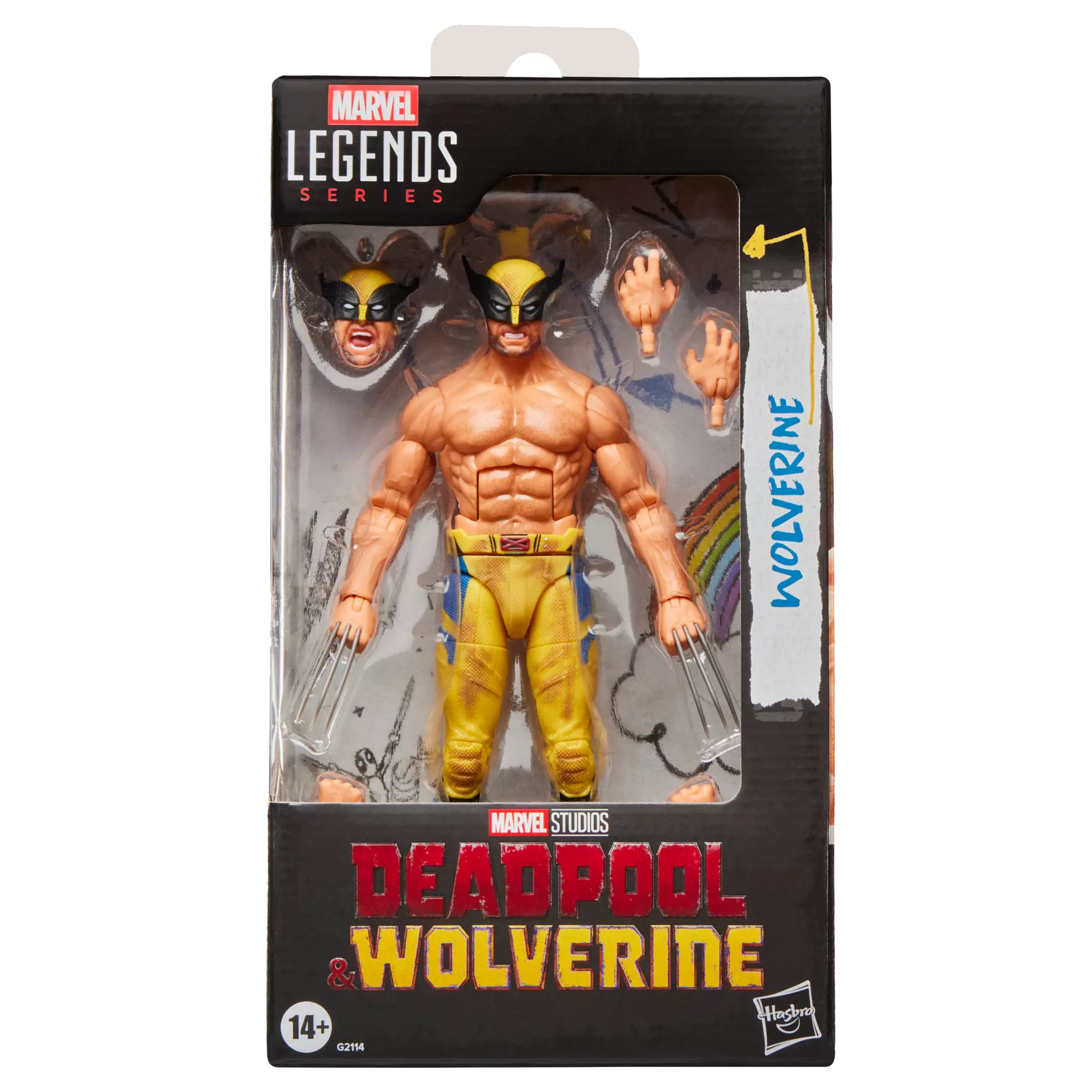 Marvel Legends Deadpool och Wolverine Figur med Naken Wolverine Actionfigur