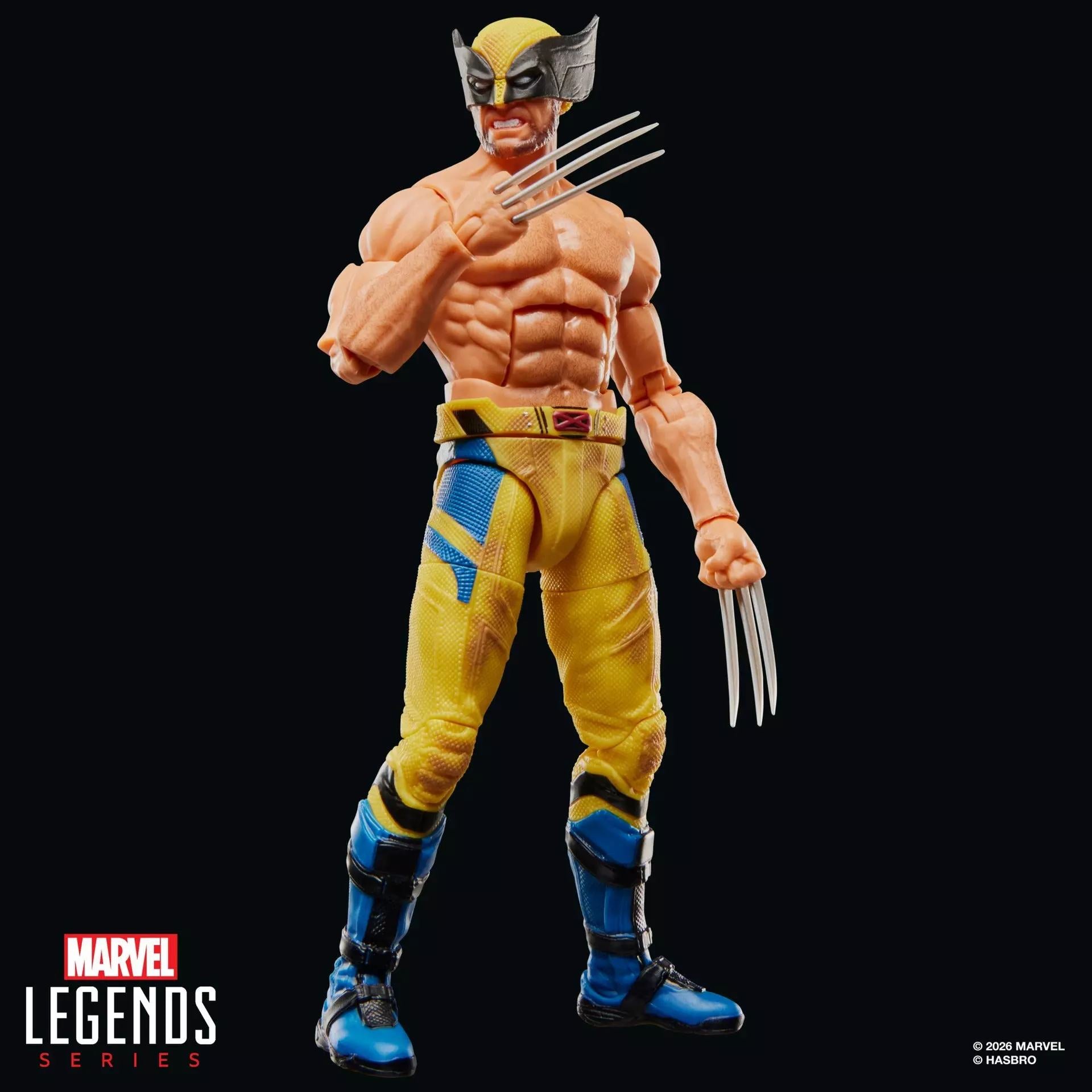 Marvel Legends Deadpool och Wolverine Figur med Naken Wolverine Actionfigur