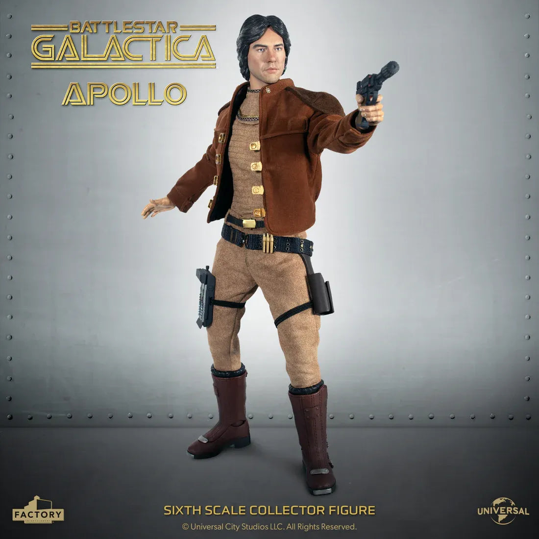 Battlestar Galactica 1/6-skala Captain Apollo-figur