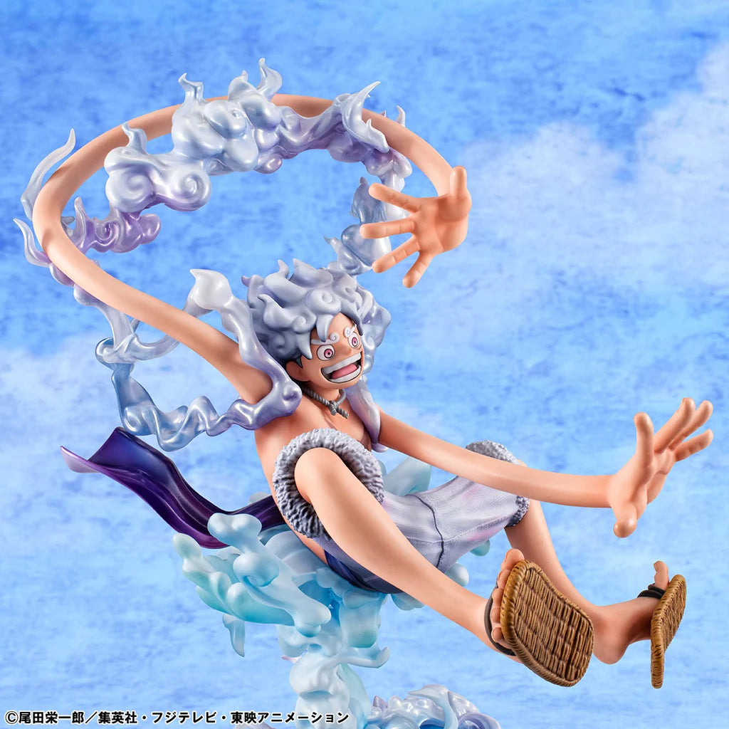 One Piece Monkey D Luffy Gear Fem Evolutionär Historia Pop Figur