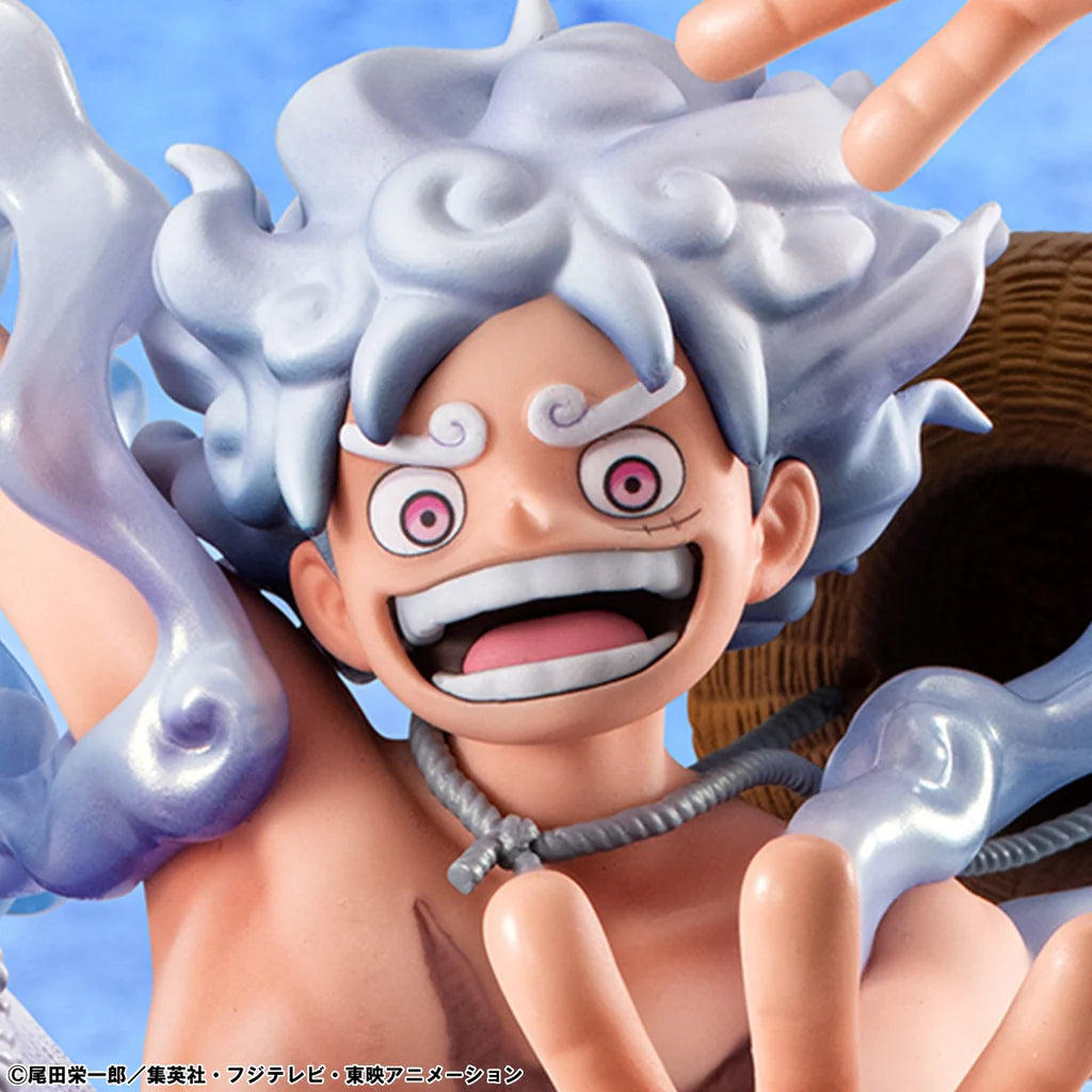 One Piece Monkey D Luffy Gear Fem Evolutionär Historia Pop Figur