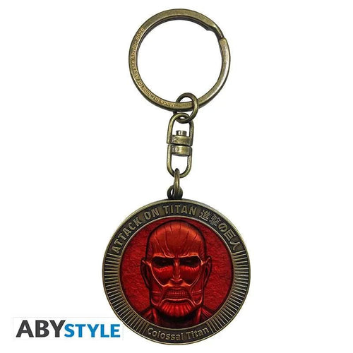 Attack On Titan Colossal Titan Medaljong Nyckelring i Metall