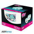 Hatsune Miku bowl in high-quality stoneware, standard size 600 ml, microwave and dishwasher safe