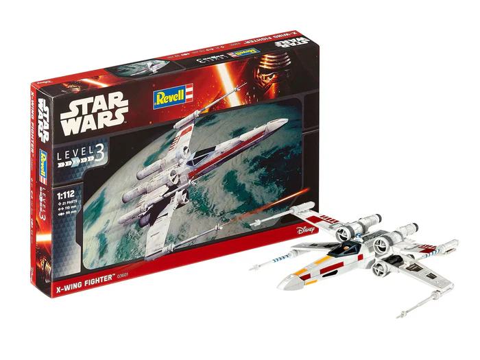 Star Wars X-wing Fighter 1/112 Mk - Detaljerad Modell för Montering och Målning