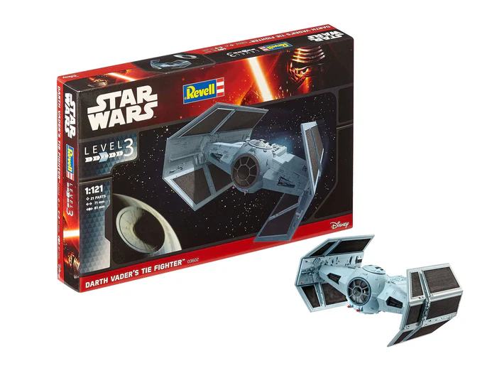 Star Wars Darth Vader Tie Fighter Mk plastic model for glue and paint, model kit for ages 10 and up