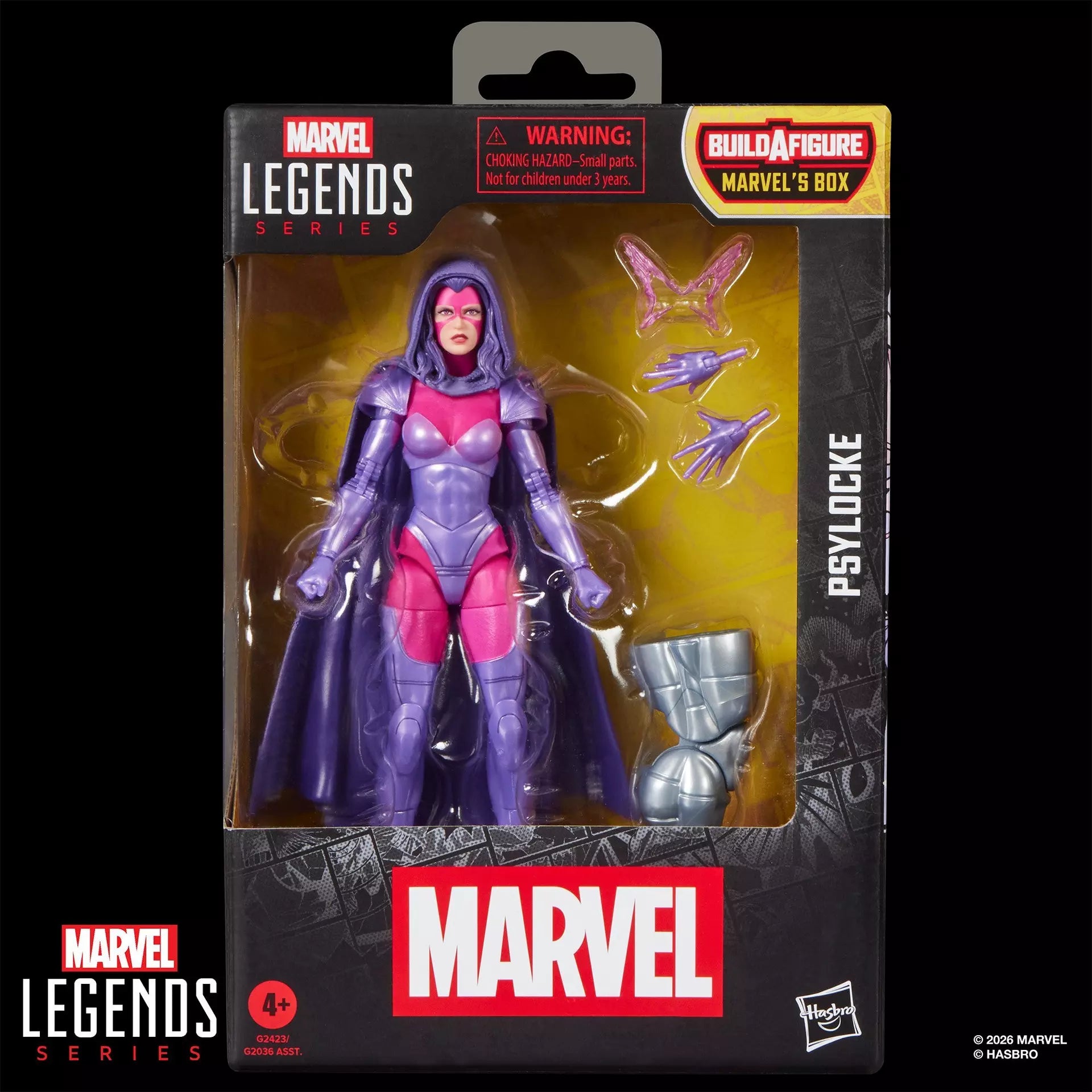 Marvel Legends Build-A-Figure Series Box Psylocke Action Figure
